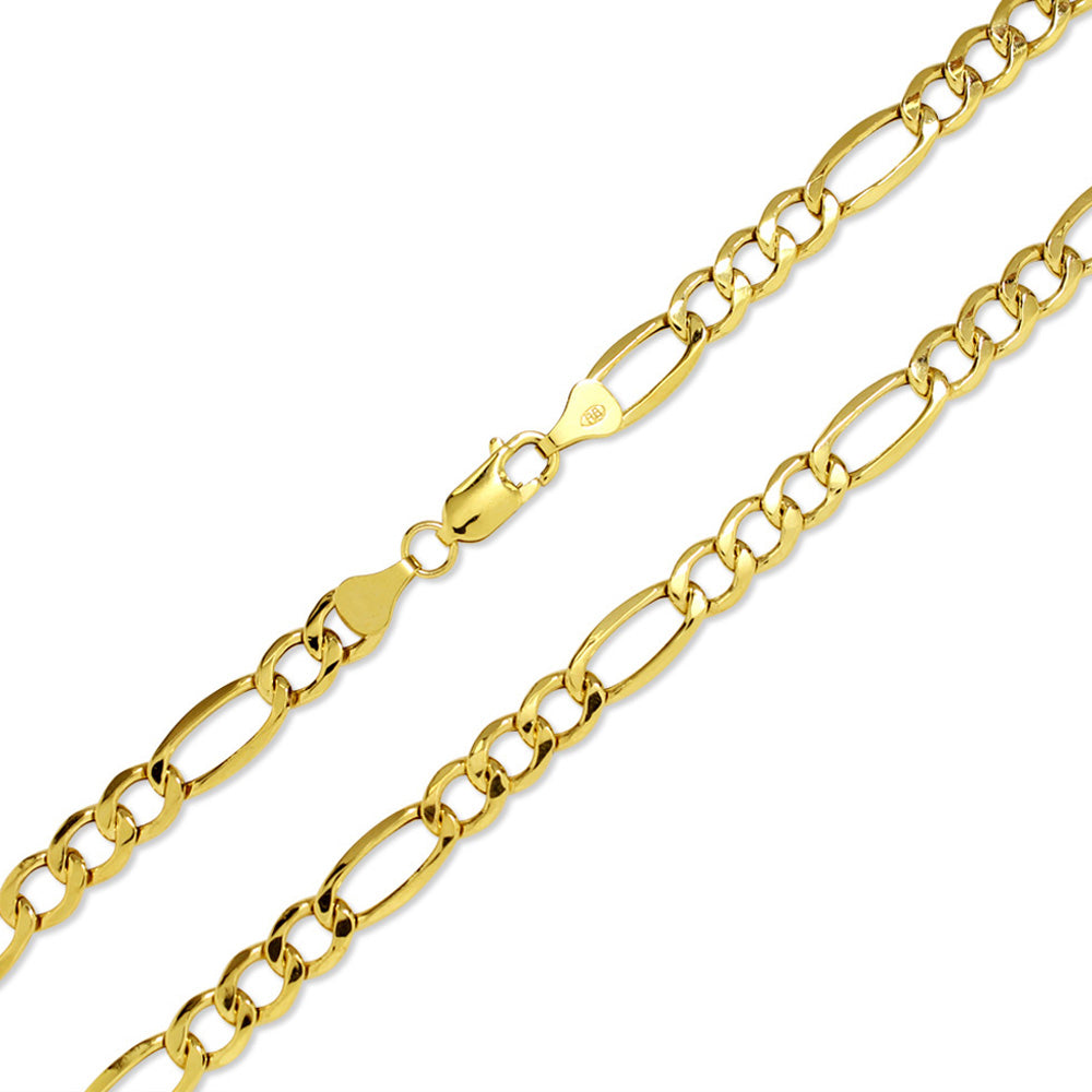 Figaro Link Chain in Yellow Gold - 4mm – The GLD Shop